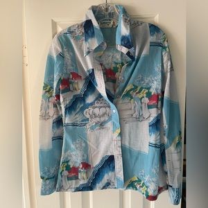 Vintage Limerix By Huck-a-poo Sportswear Inc - blue print- Mint Condition OG